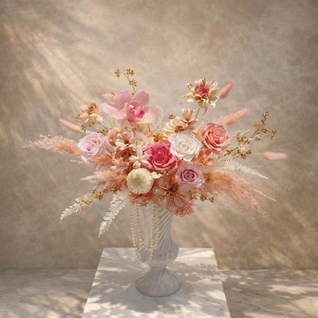 蝴蝶蘭 不凋花 永生花 柔光典藏 (限台中 台中可外送)