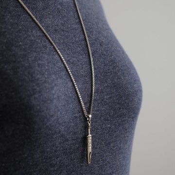 中世紀劍吊墜項鍊珠寶保護維京純銀騎士托特包刻字戒指