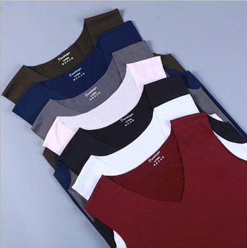 「歐拉亞」現貨 涼感背心 冰蕬背心 莫代爾背心 無痕V領 汼奶蕬 純冕背心 打底杉 緊身背心 修身背心 運動背心