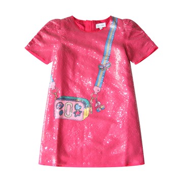 Marc Jacobs - Fuchsia Glitter T-shirt Dress