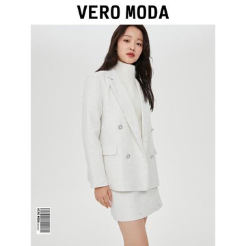 Vero Moda奧萊半身裙秋冬清倉氣質小香風高腰A字短裙百搭女流行