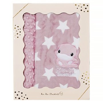 KU.KU Duckbill 酷咕鴨 神奇豆豆安撫毯套組禮盒  85 x 115cm  紫色