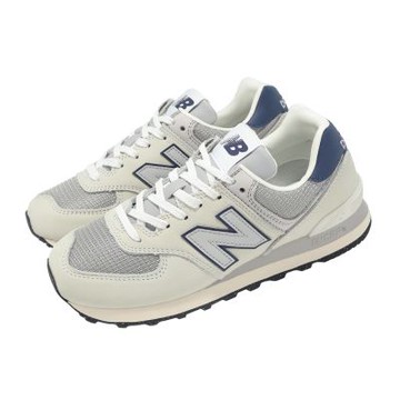 New Balance NB 休閒鞋 574 男鞋 女鞋 灰 藍 經典 復古 皮革 情侶鞋 U574SRR-D