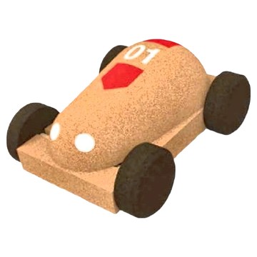 elou 軟木塞教學玩具 小車車 經典 Set 1  1盒