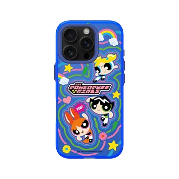 iPhone 16 Pro Clear 激光藍 - The Powerpuff Girls 飛天小女警 - 可愛小女警線條款