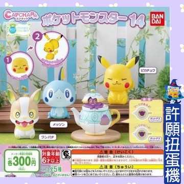 【許願扭蛋機】『現貨』 精靈寶可夢 環保扭蛋 14 全4種 BANDAI 扭蛋 轉蛋 神奇寶貝 皮卡丘