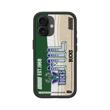 iPhone 16 Mod NX 黑 - NBA - 復古球員卡-密爾瓦基公鹿 Milwaukee Bucks - Vintage Card