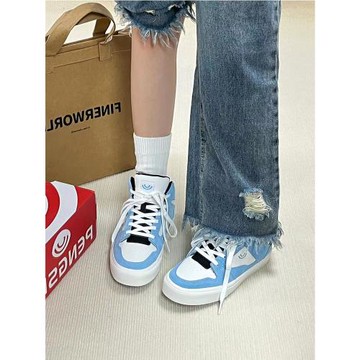 朋蛇中高幫翻毛皮耐磨運動休閑百搭學生男女情侶潮籃球跳舞滑板鞋