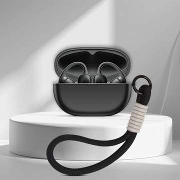 SHOKZ OpenDots Air藍牙耳機殼 韶音OpenDots Air E210耳機保護套 素色矽膠軟殼 防摔殼