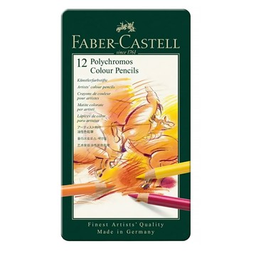 FABER-CASTELL 輝柏 藝術家級油性色鉛筆  12色  1盒