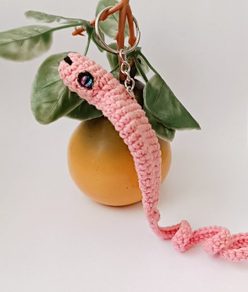 蛇鑰匙圈手工棉線十二生肖定制