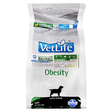 Farmina 法米納 VetLife 獸醫寵愛天然處方系列 犬用體重控制配方 狗飼料  1袋  2kg  低敏感