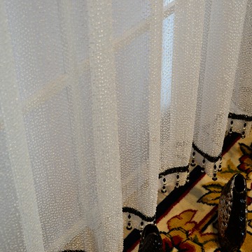 窗簾2021年新款紗簾透光不透人客廳臥室飄窗陽臺法式美式輕奢定制