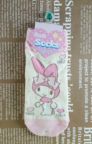 【震撼精品百貨】My Melody 美樂蒂~襪子_花花