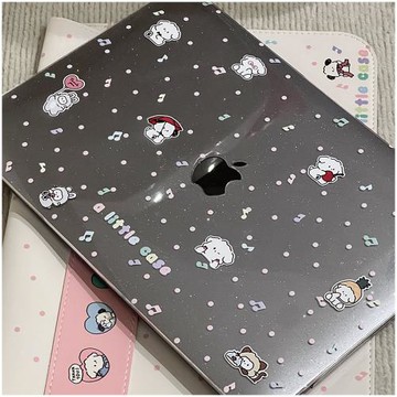Little Case "可愛小狗" 爆閃macbookpro保護殼適用蘋果13.3寸air13外殼2023新款15寸mac電腦超輕薄13.6寸