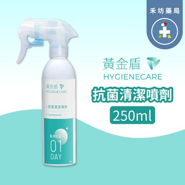 黃金盾01抗菌噴劑(250ml) 24小時 消毒 噴霧 【禾坊藥局】