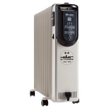 Heller Germany 10片微電腦遙控電暖器 豪華款  KED510T  米色 + 黑色