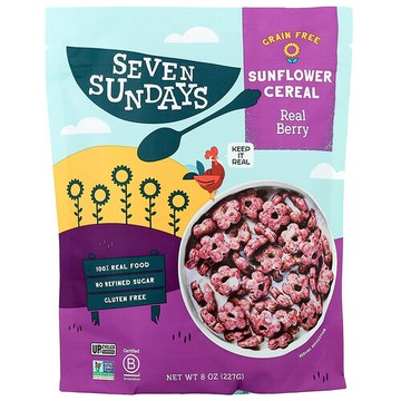 Seven Sundays, 向日葵穀物麥片，真正漿果，8 盎司（227 克）