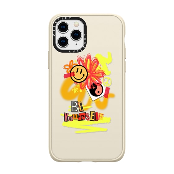 CASETiFY iPhone 11 Pro Casetify Black Impact Resistance Case - Be You by Bianca Beers