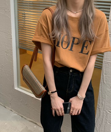 字母印花短袖t恤女年新款夏季韓版寬松百搭顯瘦學生上衣ins潮