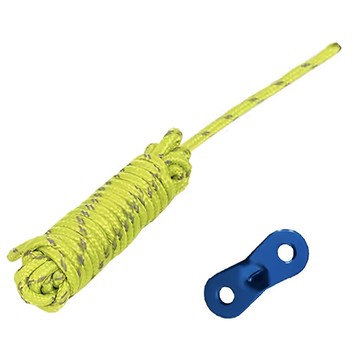 FAmILyLIFE 生活 5.5mm加粗防滑雙反光營繩 單頭 附調節片 8條  3.5m  螢光錄