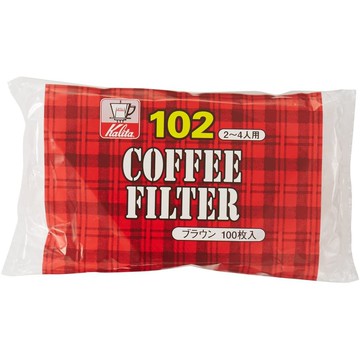 【TDTC 咖啡館】KALITA 102 無漂白濾紙-各品牌2~4人份扇狀濾杯皆適用(100張/包)