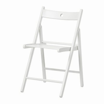 IKEA イケア 折りたたみチェア ホワイト 白 b20222444 TERJE テリエ