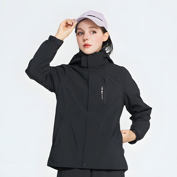 女款1245180兩件式衝鋒外套(採用耐磨機能布！防風/擋雨/保暖三合一冲鋒衣)