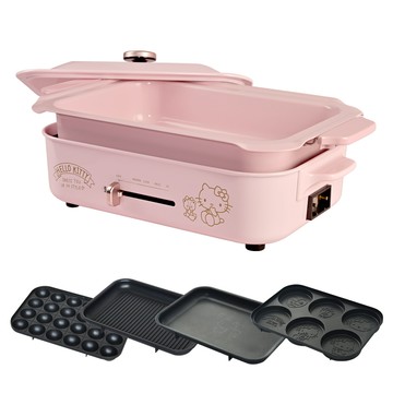 全系列商品 【HELLO KITTY】多功能創意料理爐 一機五烤盤超值組OT-536BBQ