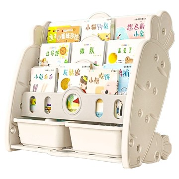 lilikoko 哩哩摳摳 兒童三層書架  白色  4層  71.5 x 36.5 x 66cm