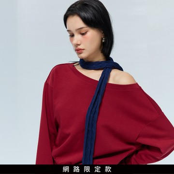 SO NICE 韓系麻花純棉細圍巾