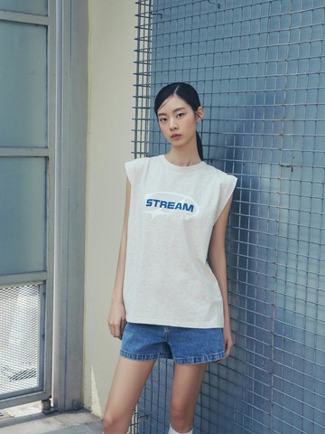 Stream Back Slit Sleeveless Tank (AR2CT562)