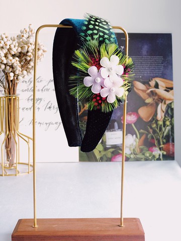 原創吉普賽風羽毛髮箍