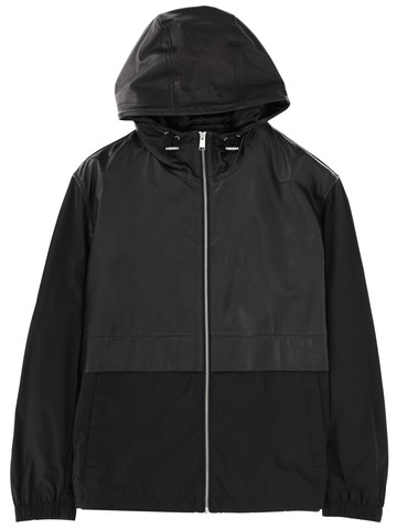 boss leather blend jacket