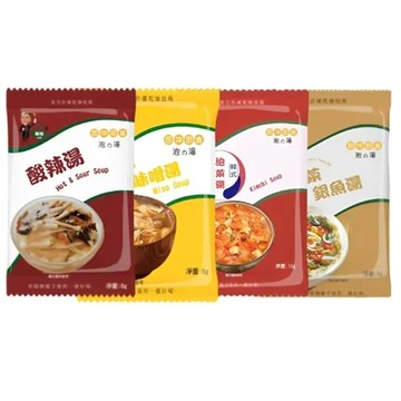 酸辣湯8g X 20包 台灣蘇伯 SOUP 綜合湯包 20包 酸辣湯 韓式泡菜湯 酸菜銀魚湯 日式味噌湯 沖泡湯 即沖即飲 湯塊 隨身包