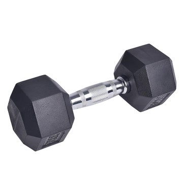 三次方 六角包膠啞鈴 15kg 居家健身 重量訓練  1個