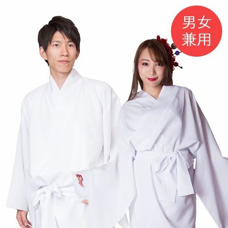 男物の長襦袢から男性用アロハと女性用チュニックのペア