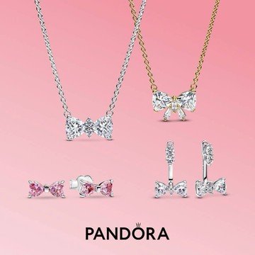 [客製化卡片]🎀【Pandora官方直營】璀璨蝴蝶結系列-多款任選💝生日禮物。情人節禮物