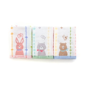 日本Hartwell 繪本動物方巾 | 長巾| 浴巾| 療癒可愛| 日本製 - 60 x 120cm-貓咪