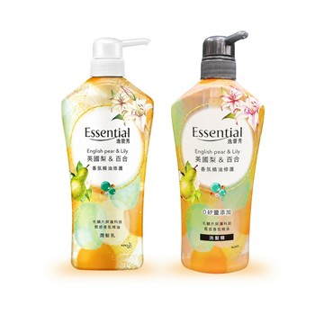 essential 2瓶組-香氛精油修護洗髮精 英國梨&百合(700ml/瓶) 共2款