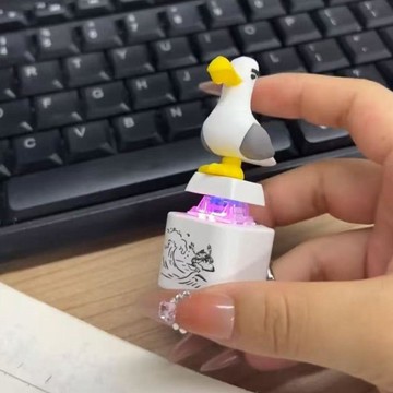 現貨✈️隔日出🔥海鷗解壓鑰匙扣 發聲掛件 語音按鍵玩具 解壓神器 創意掛飾 書包掛件 情侶小禮物 隨身解壓玩具