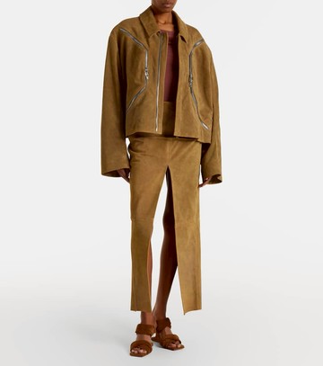 Rick Owens Suede maxi skirt