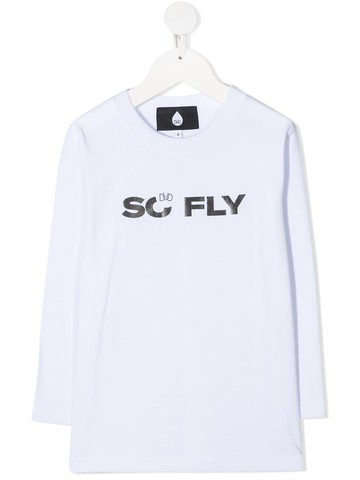 DUOltd - So Fly T-shirt - kids - Cotton - 10 yrs - White