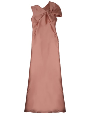 alberta ferretti "mikado" long dress