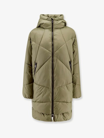 Padded and quilted hooded long jacket - PINKO - gender_Woman