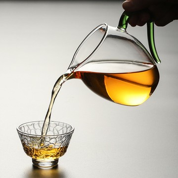 玻璃公道杯加厚耐高溫分茶器高檔茶具日式茶海公杯茶漏套裝茶杯子