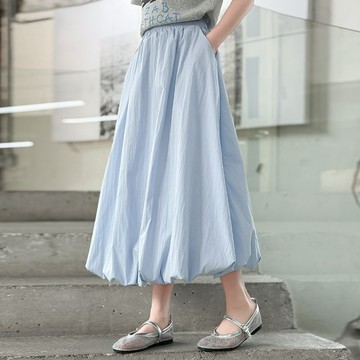 🌸YR🌸 女童半身裙 兒童裙子 女童公主裙 女童夏季花苞裙兒童休閒高腰半身裙2026新中長款洋氣女大童半身裙