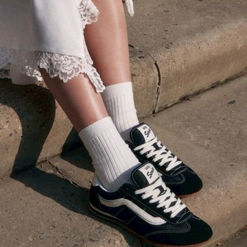 VANS SUPER LOWPRO 黑灰 麂皮 薄底鞋 男女款 中性 VN000D83BLA