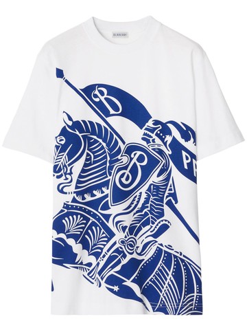 Burberry - EKD-print cotton T-shirt - women - Cotton - XS - White