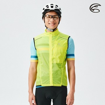 ADISI 男15D羽量超撥水自行車防風透氣背心ABV2192186 (S-2XL) / 防潑水 輕量 快乾 速乾 反光